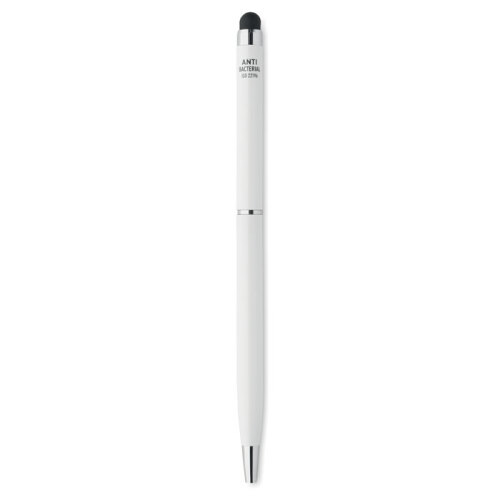 Antybakt. długopis z rysikiem biały MO6138-06 (1)