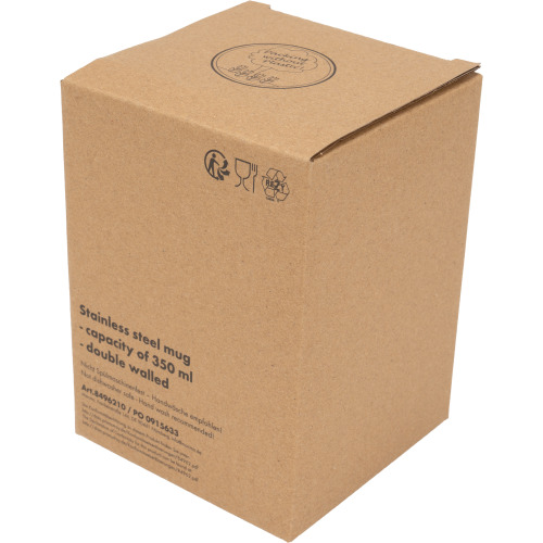 Kubek termiczny 350 ml z powłoką z recyklingu METODY Różowy 8496211 (8)