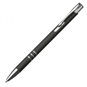 Długopis metalowy soft touch NEW JERSEY czarny