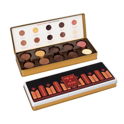 Zestaw czekoladowych medali w puszce Chocolate Expert Wielokolorwy S0483 
