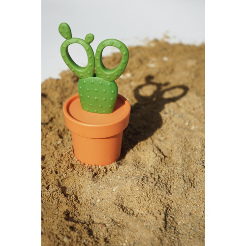 Nożyczki w pojemniku Cactus Wielokolorowy QL10282-OR-GN (5)