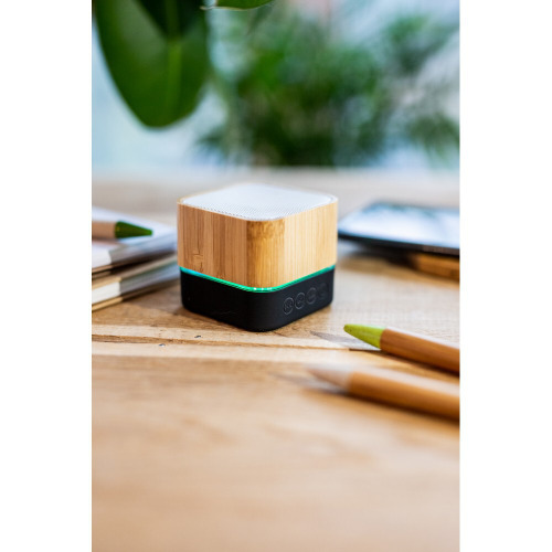 Bambusowy głośnik bezprzewodowy 3W | Sheppard Drewno V0135-17 (4)