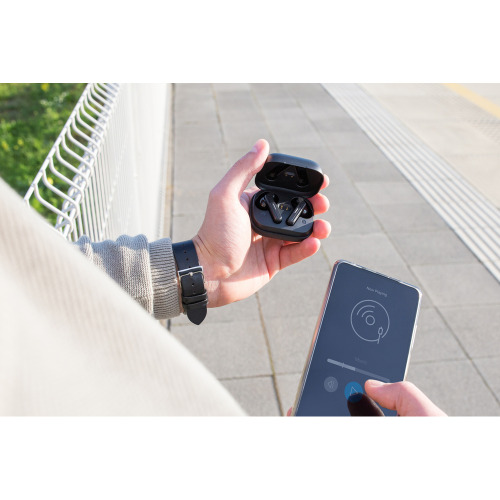 Bezprzewodowe słuchawki douszne Exclusive Collection | Emersyn Czarny VA111-03 (11)