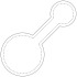 RFX™ reflective duży okrągły odblaskowy magnes z PVC Biały 1PR06901 (2) thumbnail