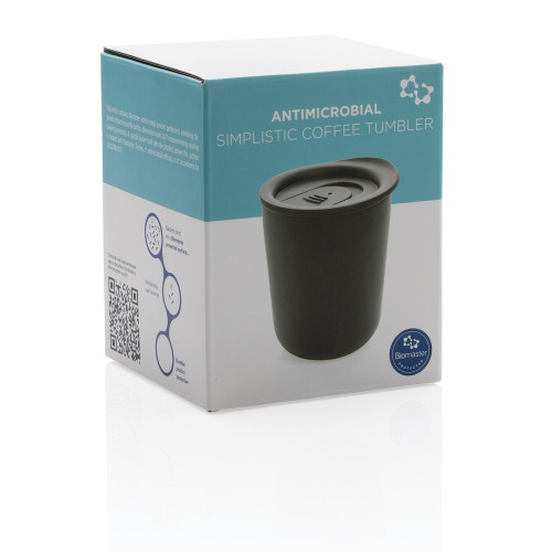 Antybakteryjny kubek termiczny 250 ml Czarny P432.091 (9)