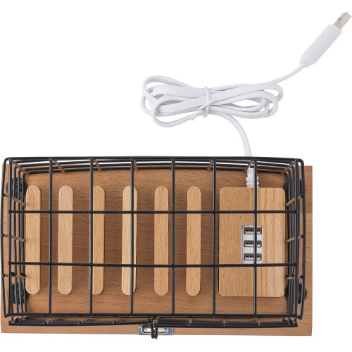 Schowek na telefony "klatka" Czarny V2993-03 (10)