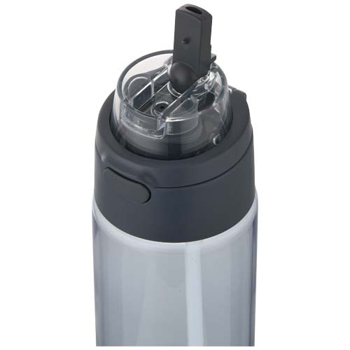 Bidon na wodę Theron o pojemności 700 ml, wykonany z tworzywa sztucznego pochodzącego z recyklingu (RCS), z pokrywką o podwój Szaroniebieski 10095055 (6)