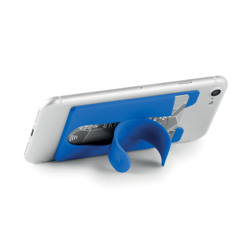 Silikonowy uchwyt na karty Niebieski MO9685-37 