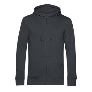 Bluza z Kapturem z Zamkiem Bawełna Organiczna Nieczesana