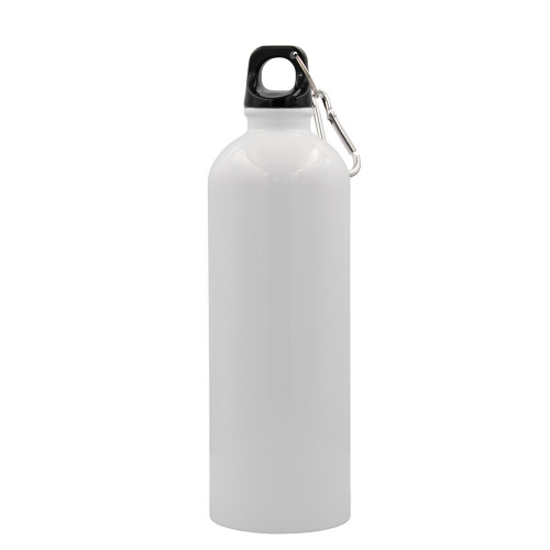 Butelka sportowa 750 ml z karabińczykiem | Laveriano Biały VA918-02 (1)