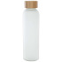Matowa butelka ze szkła sodowo-wapniowego Lume 500 ml z zakrętką bambusową   Biały 10083001 (2) thumbnail