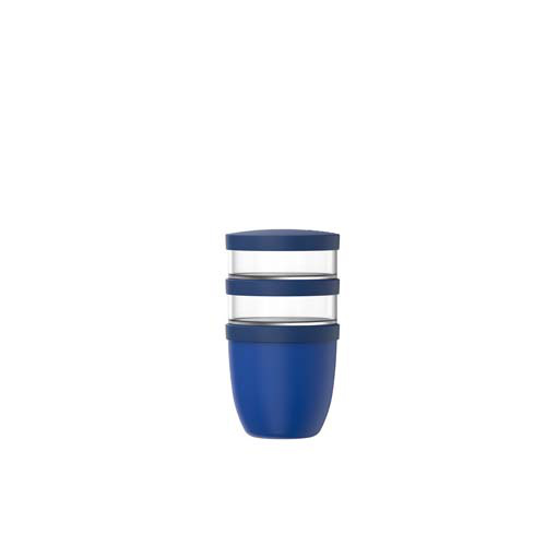 Mepal Ellipse 3-częściowy izolowany pojemnik na lunch o pojemności 500 ml + 2 x 200 ml Żywy błękit 11314391 (1)