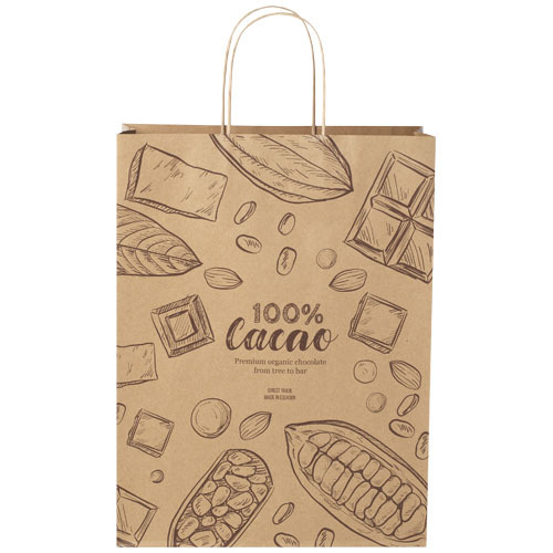 Torba z papieru Kraft ze skręconymi uchwytami – 31 x 12 x 41 cm Kraftowy brąz 1ZM01006 (1)