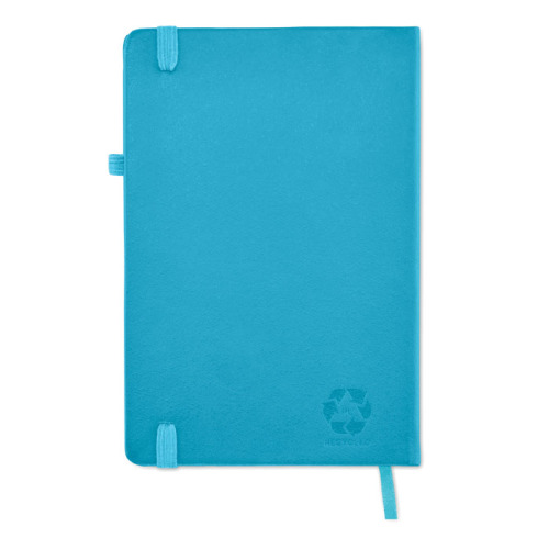 Notes A5 z recyklingowanego PU turquoise MO6835-12 (5)