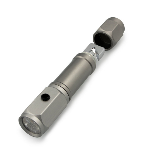 Latarka bezpieczeństwa, przecinak do pasów, młotek bezpieczeństwa | Malli Grafitowy VA123-15 (4)