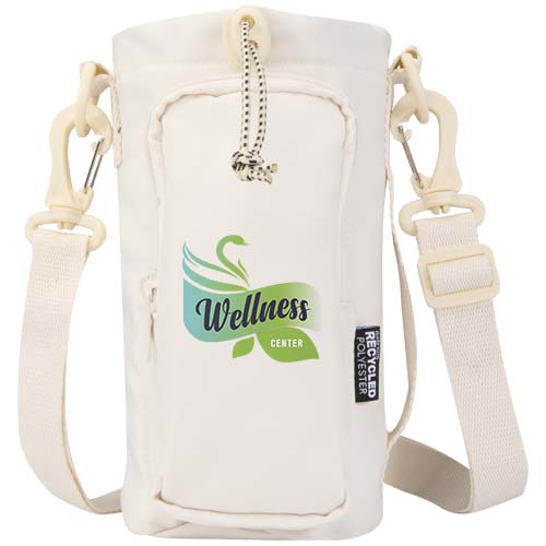 Trip Aware™, torba na butelki wykonana z materiałów z recyklingu, 2 l Złamana biel 12076502 (1)