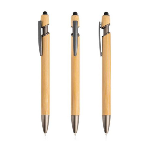 Długopis bambusowy z touchpenem / Boouchllor Czarny IP13152311 