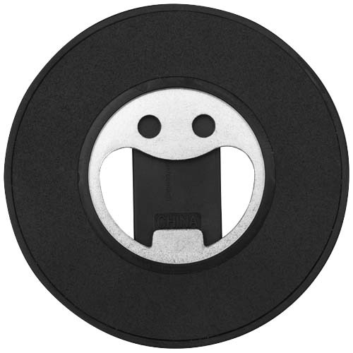 Ain podstawka na telefon z mocowaniem magnetycznym, z tworzyw sztucznych pochodzących z recyklingu z otwieraczem do butelek  Czarny 12446190 (3)