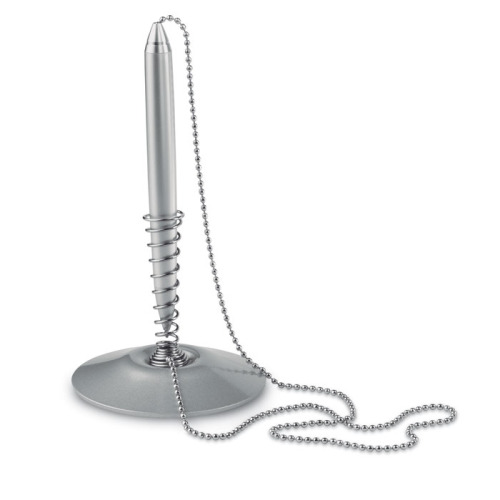 Długopis z podstawką Srebrny mat MO7800-16 