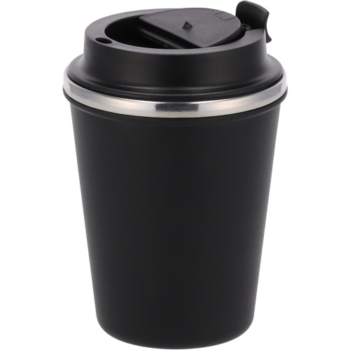 Kubek termiczny 350 ml z powłoką z recyklingu METODY Czarny 8496203 (4)