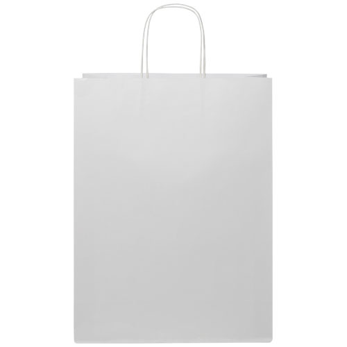 Torba z papieru Kraft ze skręconymi uchwytami – 31 x 12 x 41 cm Biały 1ZM01001 (2)