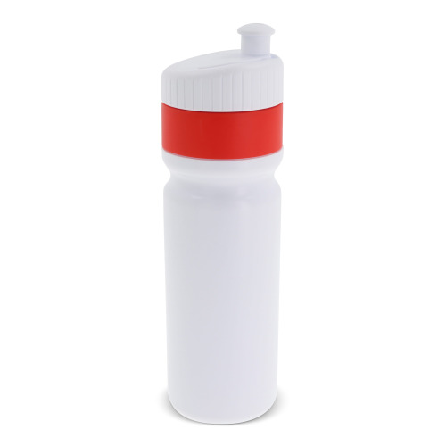 Bidon sportowy z obwódką  750ml Biały / czerwony LT98786-N0121 (4)
