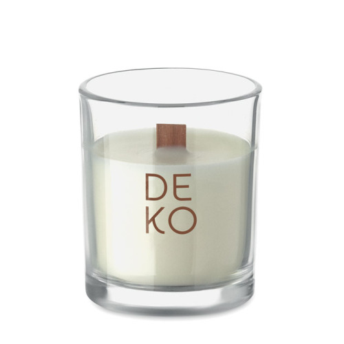 Świeca z wosku roślinnego 80gr Przezroczysty MO2708-22 (6)