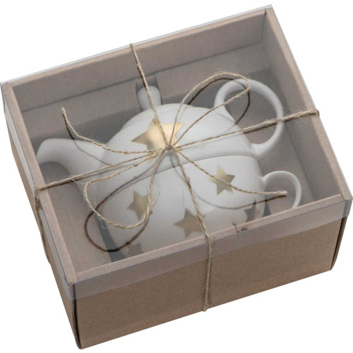 Porcelanowy zestaw do herbaty Biały 061506 