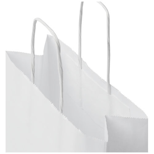 Torba z papieru Kraft ze skręconymi uchwytami – 18 x 8 x 21 cm Biały 1PQ00101 (3)