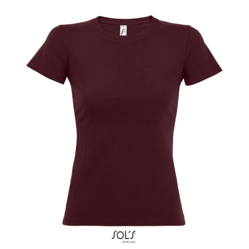 IMPERIAL WOMEN T-SHIRT 190g Burgundy S11502-BG-XL 