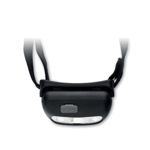 Akumulatorowa latarka czołowa LED Czarny MO2428-03 (7)