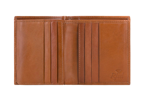 Męski portfel WITTCHEN ze skóry mały Jasny brąz WITT26-1-422 (1)
