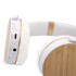 Składane bezprzewodowe słuchawki nauszne, bambusowe elementy biały V0190-02 (6) thumbnail