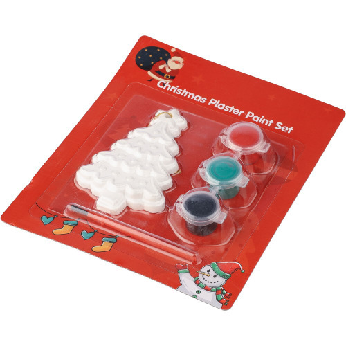 Choinka do malowania, farbki i pędzelek Neutralny VA579-00 (5)