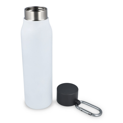 Butelka z matowym wykończeniem, butelka termiczna 600 ml Biały LT98696-N0001 (2)