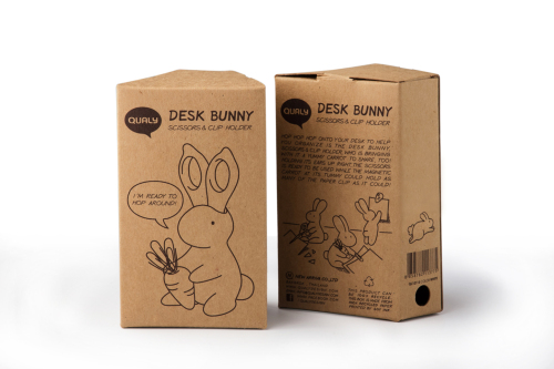 Przybornik biurowy królik Bunny Czarny QL10115-BK (3)