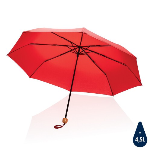 Mały bambusowy parasol 20.5" Impact AWARE rPET czerwony P850.574 