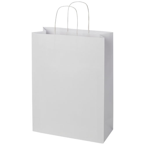 Torba z papieru Kraft ze skręconymi uchwytami – 31 x 12 x 41 cm Biały 1ZM01001 (3)