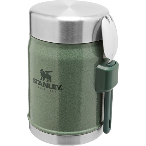 Termos obiadowy ze sztućcem CLASSIC - 0,4 L HAMMERTONE GREEN / Stanley Hammertone Green 1009382004 (3)