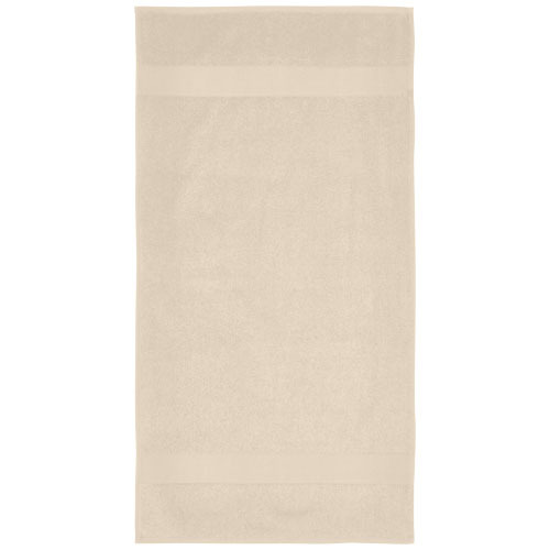 Charlotte bawełniany ręcznik kąpielowy o gramaturze 450 g/m² i wymiarach 50 x 100 cm Beżowy 11700102 (2)