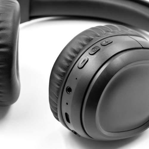 Składane bezprzewodowe słuchawki nauszne ANC | Riguel czarny V1384-03 (7)