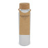 Matowa szklana butelka z recyklingu z korkiem 500ml Ecru / biały LT98880-N5401  thumbnail