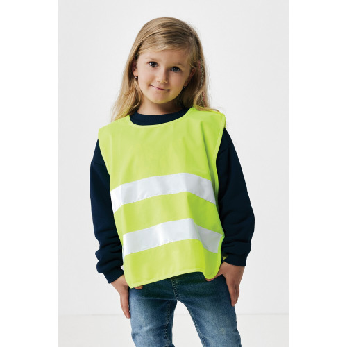 Kamizelka RPET, rozmiar dziecięcy żółty P239.756 (4)