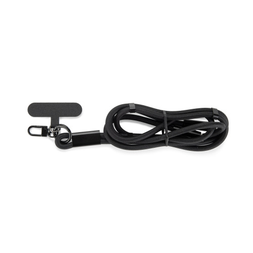 Smycz do telefonu z funkcją ładowania 60W CHARD Czarny 09180-02 (2)