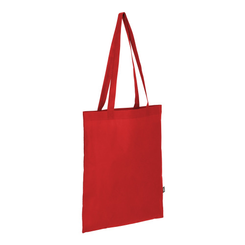 R-PET Torba transportowa z długimi uchwytami z włókniny 38 x 42 cm 75 g/m² Czerwony LT91328-N0021 (1)