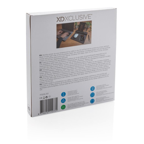 Podkładka pod mysz, ładowarka bezprzewodowa 5W Air Czarny P308.251 (8)