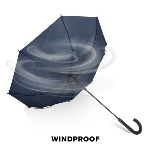 Verdure 190T Pongee 23" Wiatroodporny parasol z uchwytem, automatyczny Ciemnoniebieski LT97119-N0010 (4)
