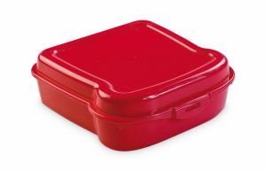 Pudełko śniadaniowe "kanapka" czerwony