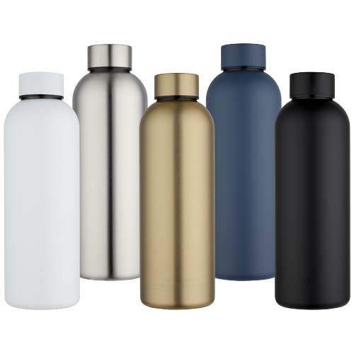 Spring jednościenna butelka na wodę o pojemności 750 ml wykonana ze stali nierdzewnej z recyklingu z certyfikatem RCS Biały 10092001 (4)