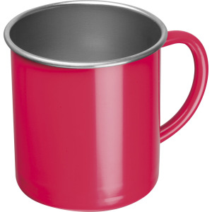 Kubek stalowy TREZZO 350 ml Czerwony
